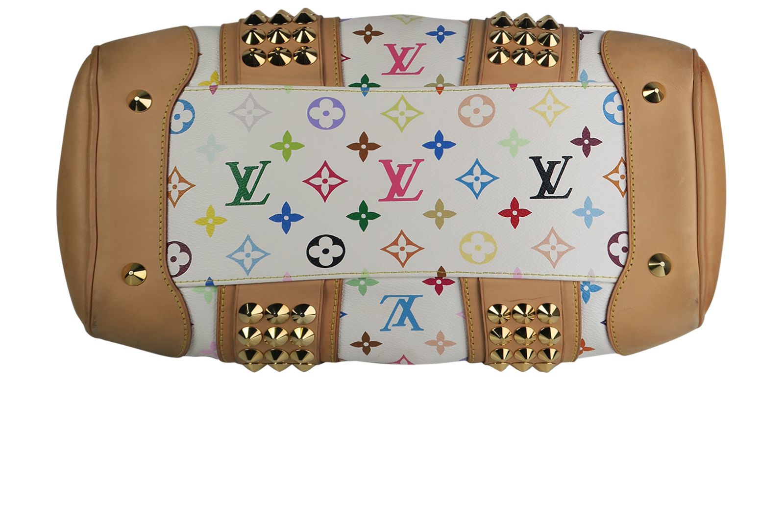 Courtney GM, &pound;995, Handbags, Blue/Green/Pink/White/Yellow, Coated Canvas, Top view